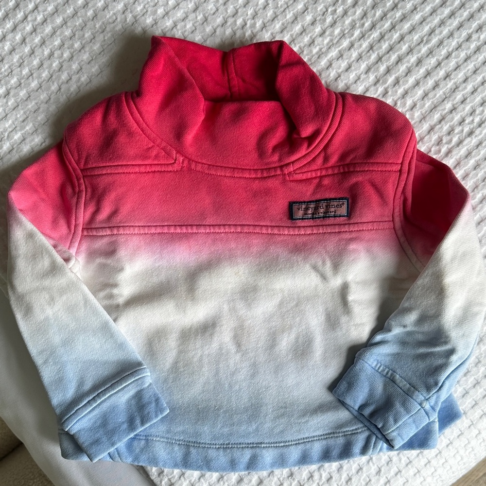 Vineyard Vines Gradient Sweatshirt - Pink, White, and Blue